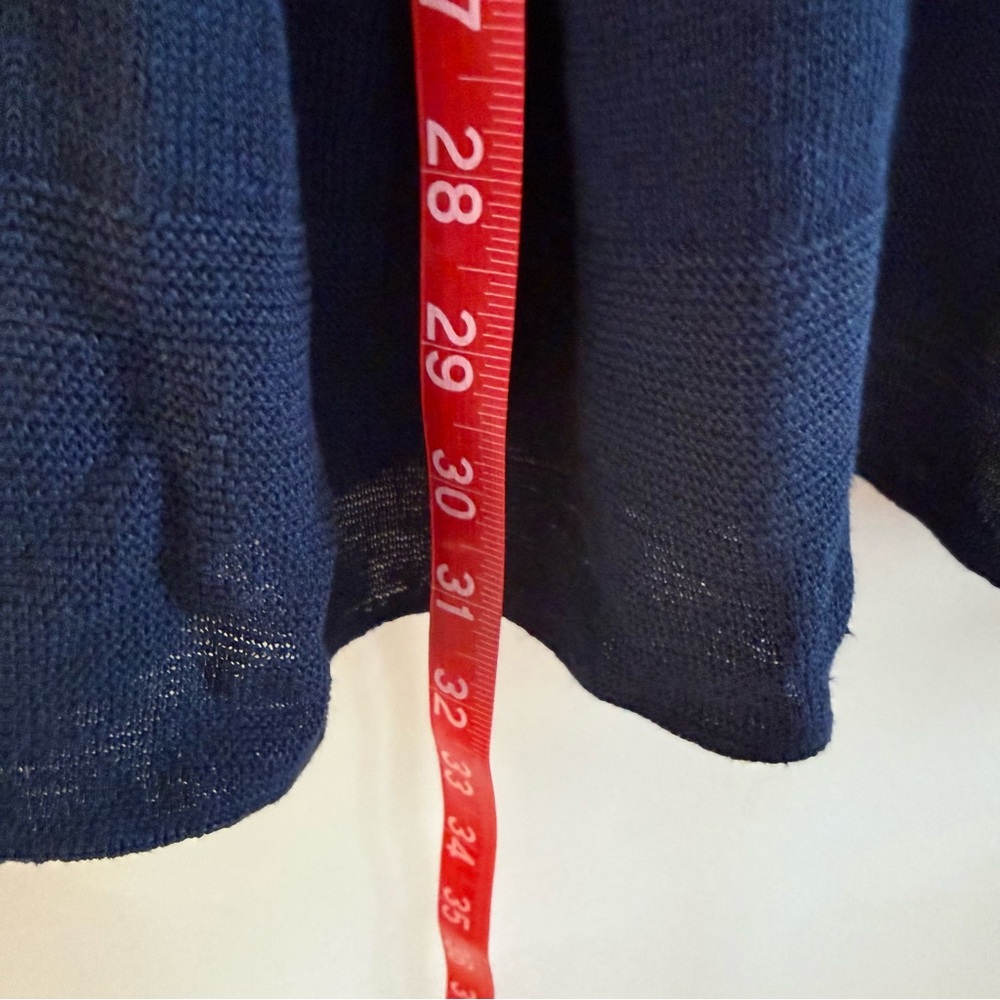 J Jill, lightweight linen sweater, navy blue, 3X - Picture 4 of 4